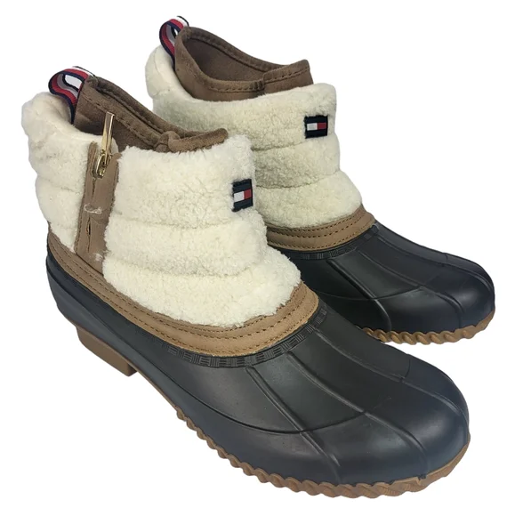 Tommy Hilfiger Roana Grip Winter Boots Brown 11 - Picture 3 of 5